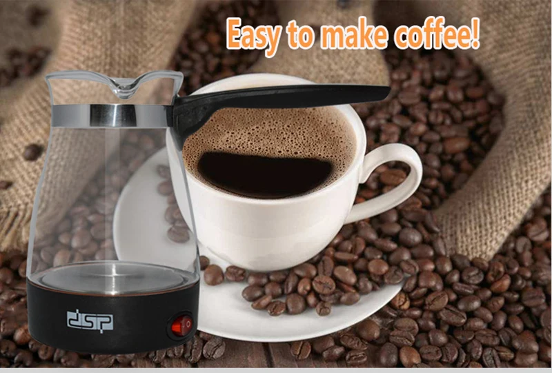 Glass Coffee Machine Turkey Coffee Maker Travel Electrical Coffee Pot Boiled Milk Coffee Kettle for Gift