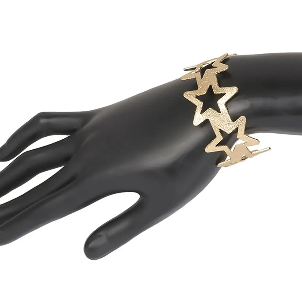 Трендовая Личность Женская мода Ретро Простой полый пятиконечный Звездный