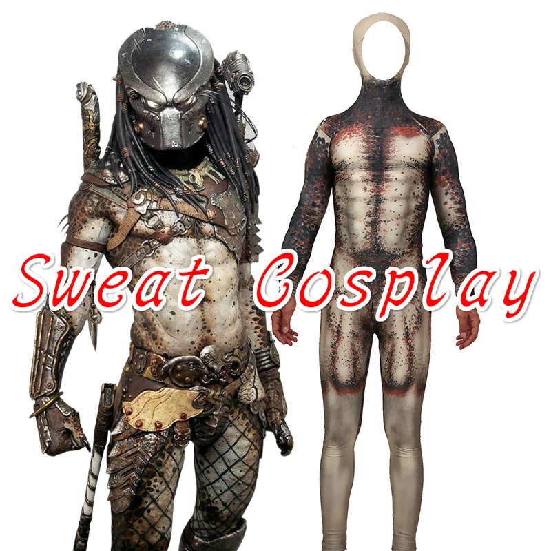 Высококачественный костюм хищника для косплея с 3D принтом оттенков Хищник
