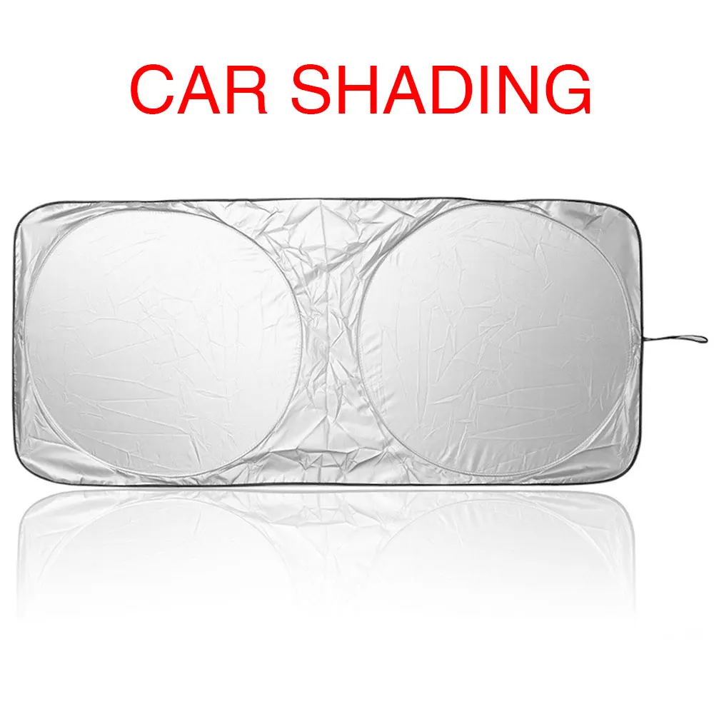 

Car SunShade Windshield Sunshade Foldable Suction Cup Side Window Auto Silver Portable Cloth