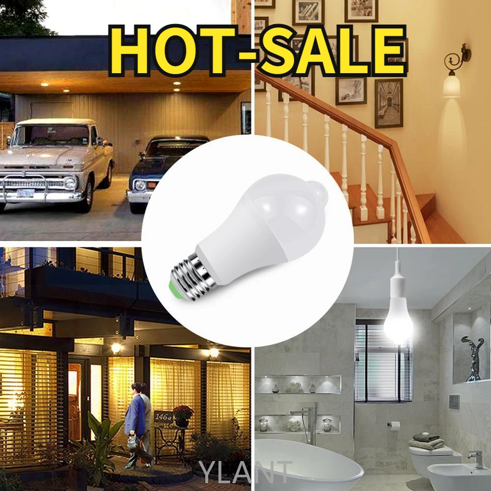 

Bulb Smart PIR Motion Sensor lamp AC110V-220V For Stair Toilet Porch Garage Balcony Bathroom E27 12W 15W 18W 20W LED Night light