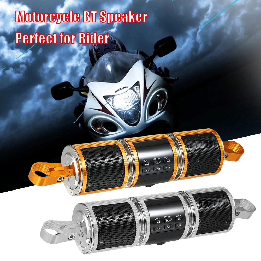 12V Motorcycle MP3 Music Player BT Speaker FM Radio Waterproof Adjustable Bracket Stereo Audio |