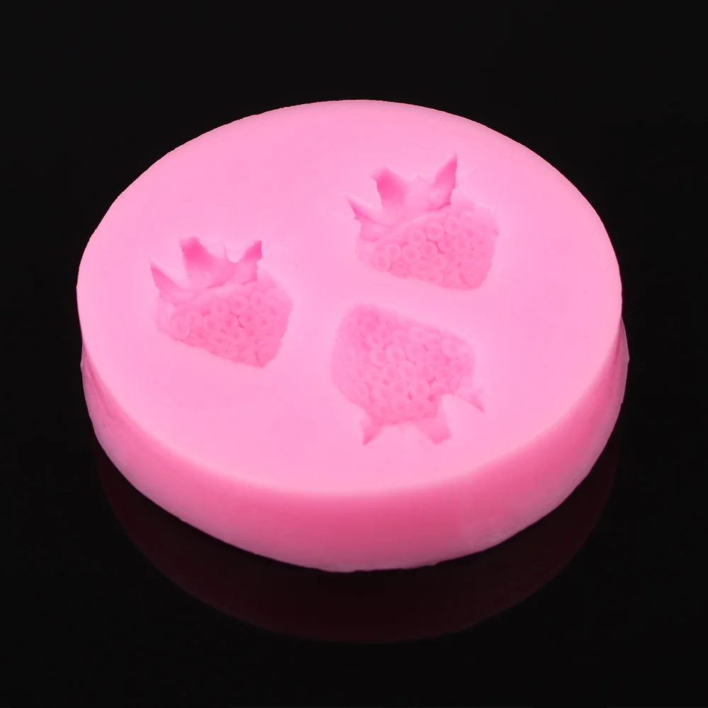 1 шт. силиконовая Милая Клубничная форма для торта фруктовая помадки шоколада