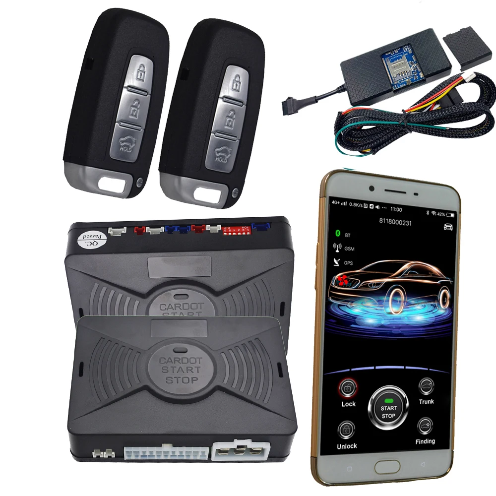 Cardot 2g Gps Gsm pke умная кнопочная система автосигнализации