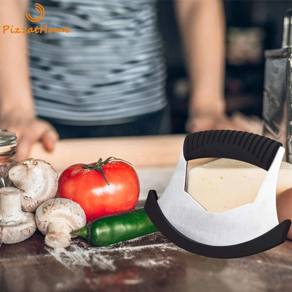 Нож измельчитель для салата PizzAtHome с одной рукой овощей резак пиццы ролик крышкой