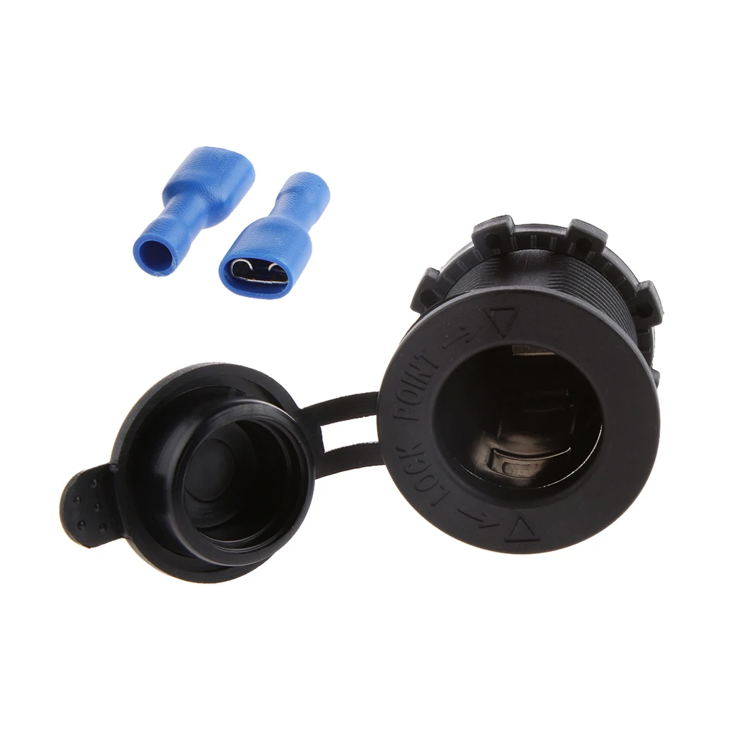 

2x 12V Waterproof Power Motorcycle Boat Car Cigarette Lighter Socket Plug