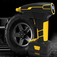 cordless air compressor tire inflator 150psi handheld car air pump usb charging digital display led lighting 3 x 2200mah battery