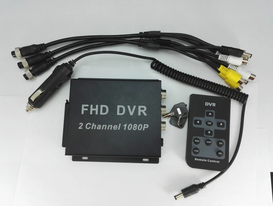 2-channel Mini Coaxial HD Driving Recorder Car Surveillance Video Recorder AHD 2-channel Taxi DVR