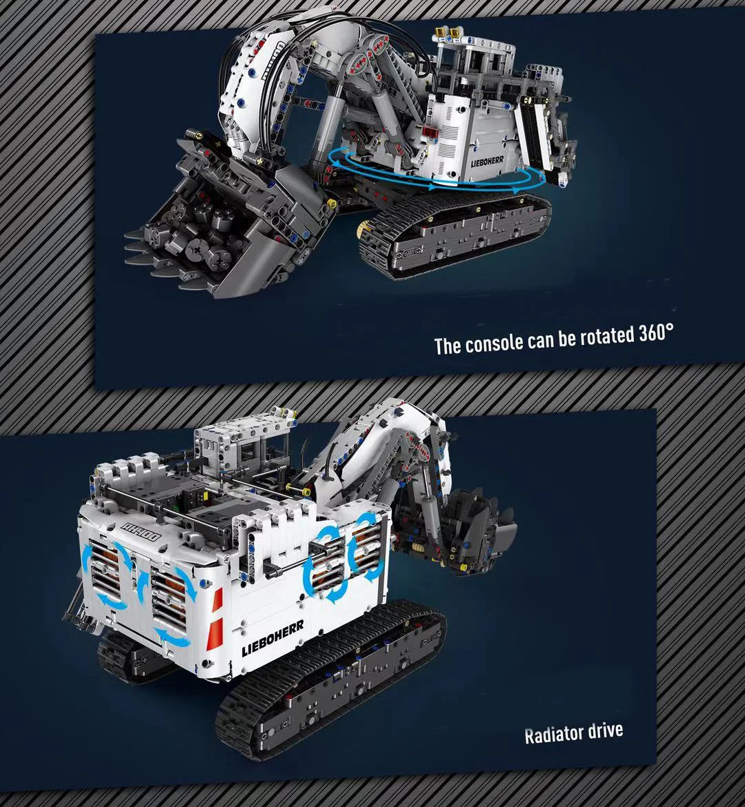 13130 Liebherr R 9800 экскаватор Совместимость 42100 конструкторных блоков Детские кубики