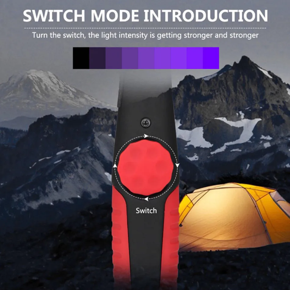 

UV Ultraviolet Disinfection Lamp Portable Handheld Household LED Purple Light Sterilization Mobile Green Yellow Red