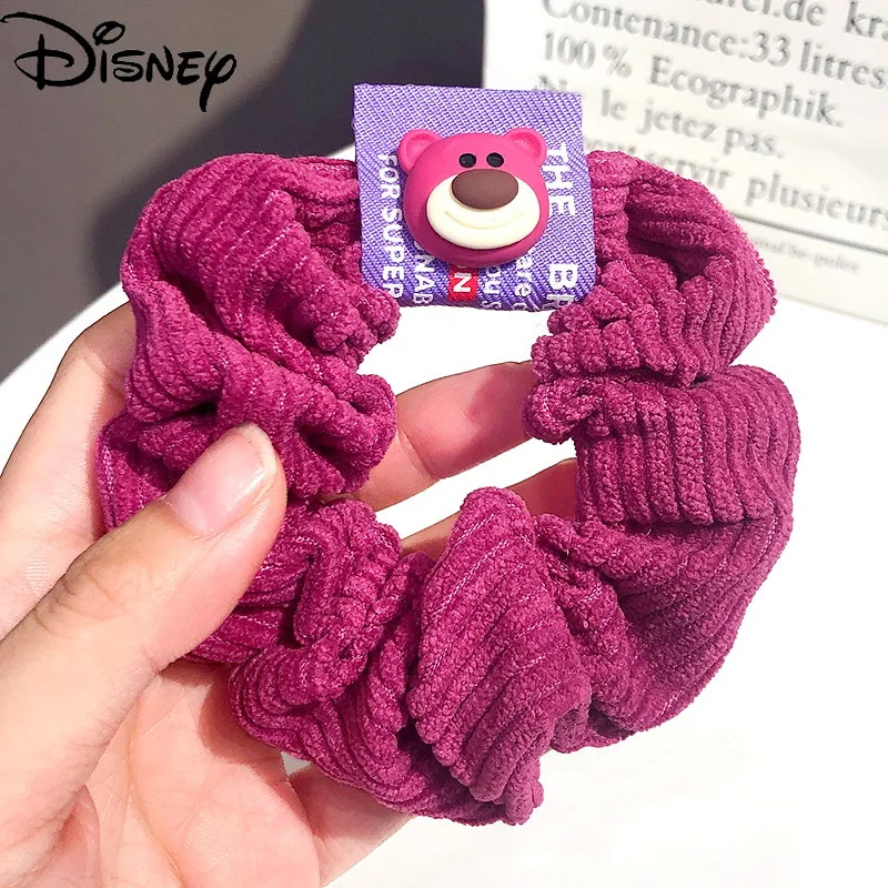 

Disney Strawberry Bear Tie Hair Rope Little Bear Rubber Band Girl Heart Rope Ball Hair Jewelry Hair Accessories