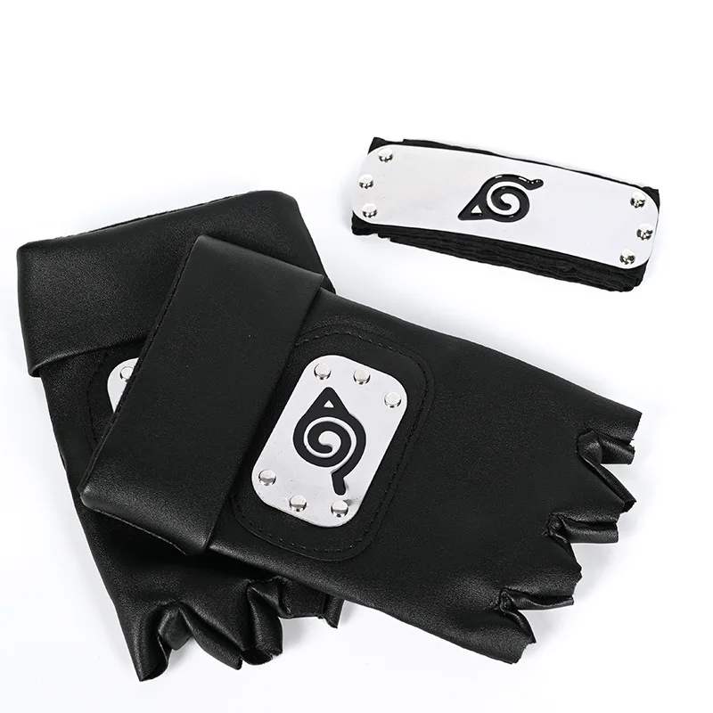 Hatake Kakashi Cosplay Props Gloves Headband Kunai Shuriken Full Sets Anime Konohagakurenosato Sign Accessories Gift
