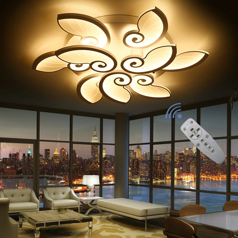 Современная светодиодный ная люстра акриловые лампы для гостиной спальни