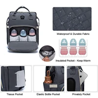 3 in 1 diaper backpack with changing station portable baby bag with usb charging port bassinet stroller straps thermal pockets