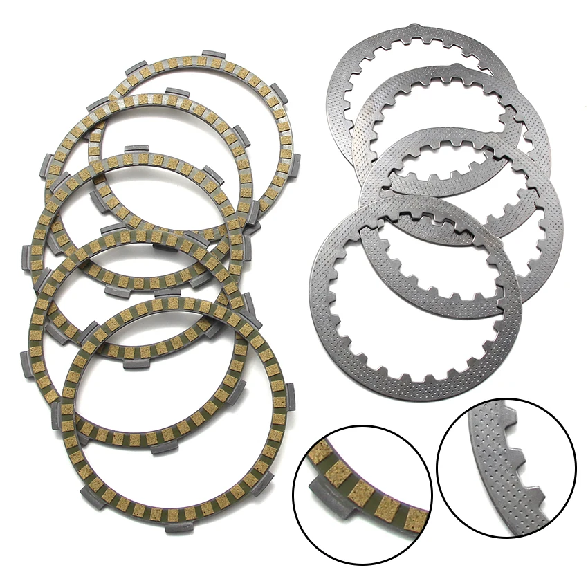 

Фрикционные пластины сцепления для мотоцикла Yamaha TTR125L TT-R125LE TT125RM TTR125E TT-R125LWE OEM:1V1-16321-00/598-16321-01