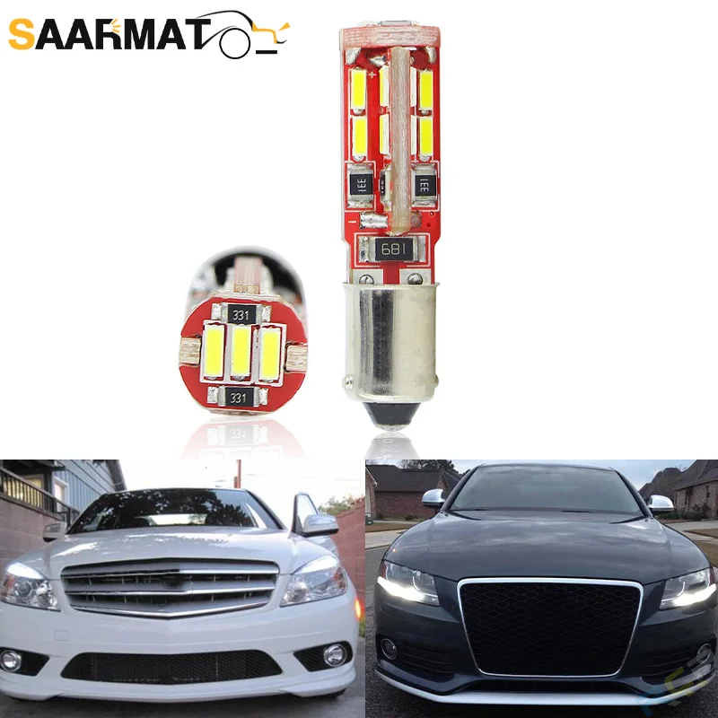 Светодиодный автомобилей Canbus без ошибок парковочный Габаритные огни BAX9S H6W для