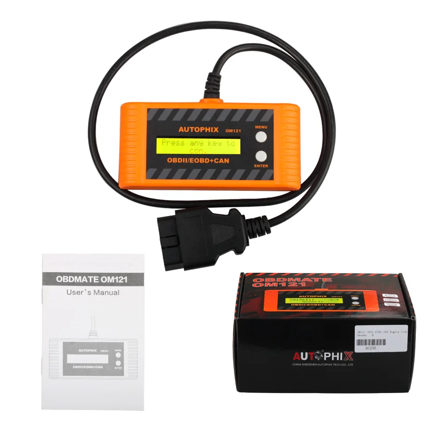 AUTOPHIX OM121 OBD2 EOBD считыватель кода двигателя|Диагностические сканеры для