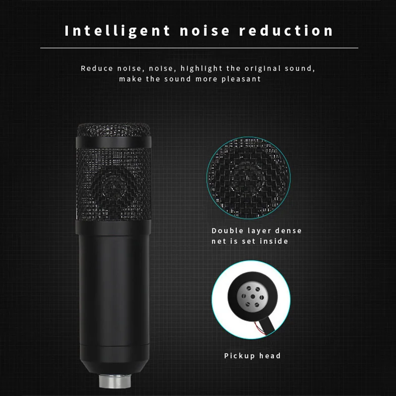 

Home Studio Recording Equipment with BM800 Condenser Microphone Kit BM-800 for Broadcasting Karaoke Computer