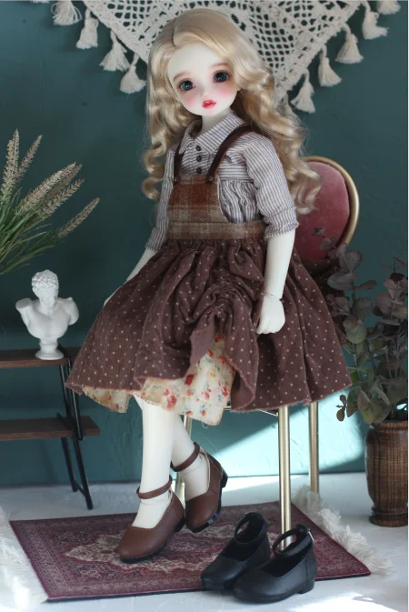 Обувь для кукол BJD коричневая черная обувь униформы 1/4 DD MSD куклы девочек