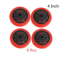 4 pcsset 4 inch polyurethane red single wheel wear resistant cart double bearing