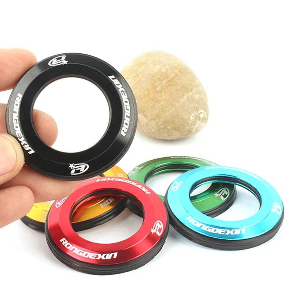 

4.9mm Bicycle Headset Cap MTB Mountain Bike Top Cover CNC Metal For 28.6mm Pipe Bicycle Bowl Set Cover Mountain Bike Bowl Cover