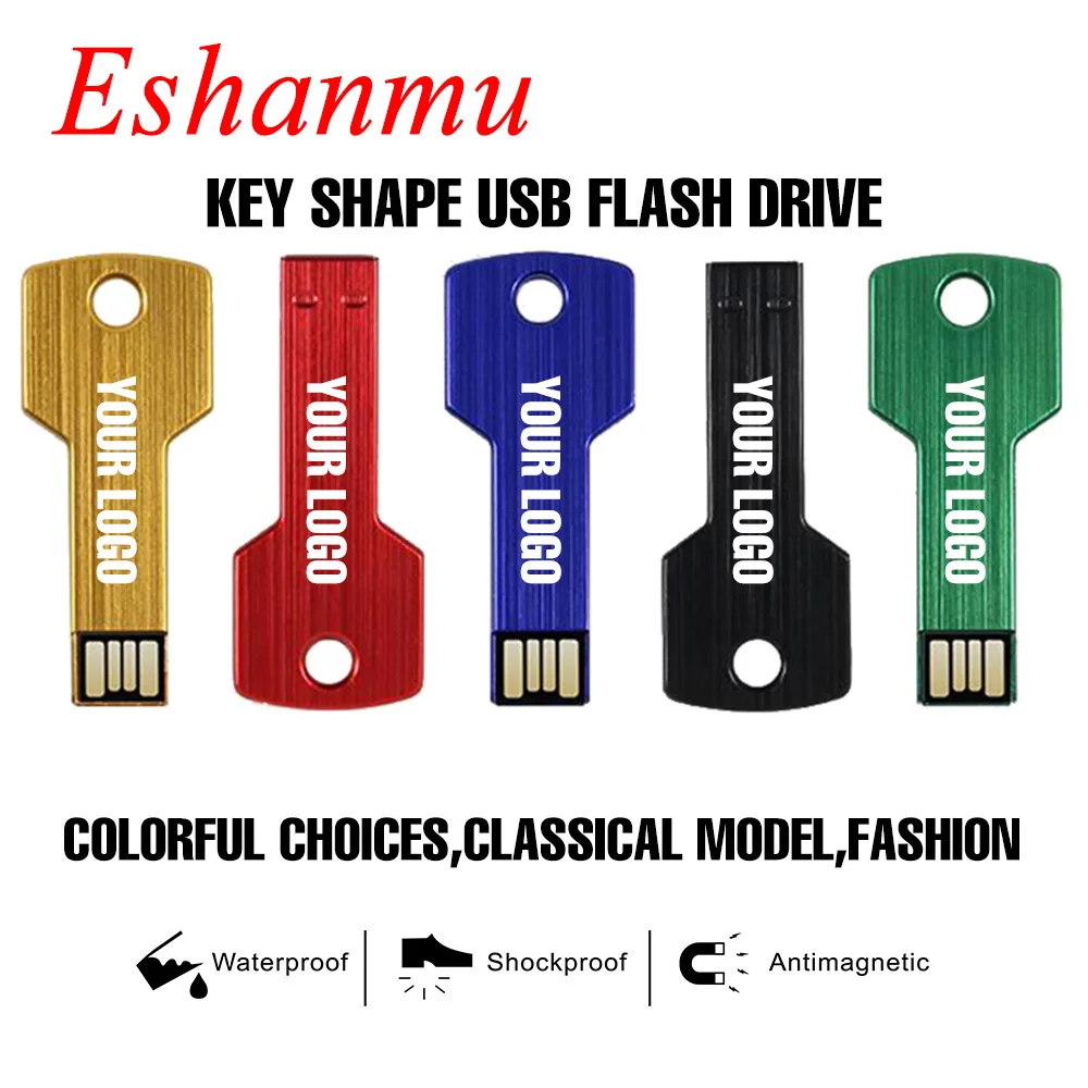Флеш-накопитель Usb в форме ключа 50 шт./лот флеш-накопитель 128 Мб 4 ГБ 8 16 32 карта
