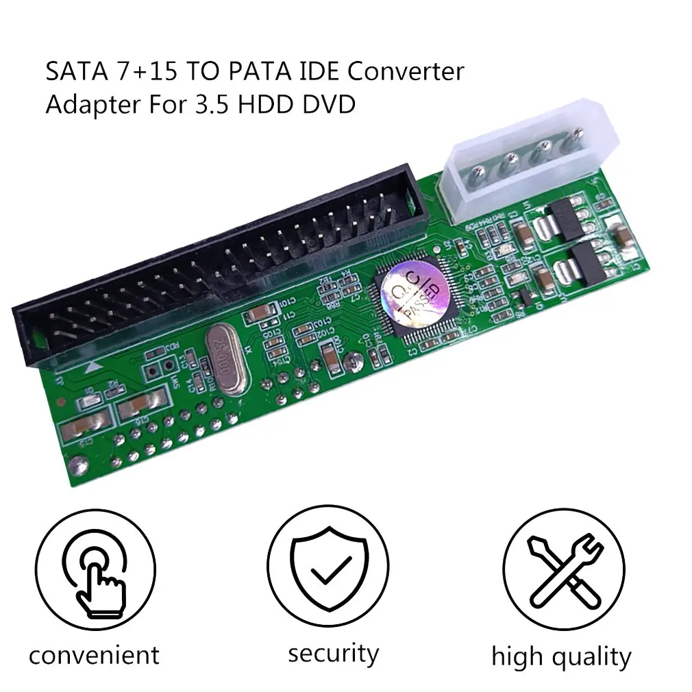 Адаптер преобразователь SATA-PATA IDE Модуль Plug & Play с поддержкой 7 + 15 Pin 3 5/2 5 SATA HDD