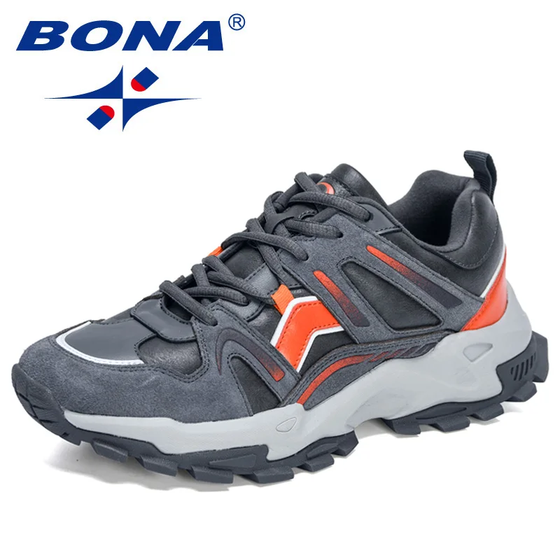 

BONA 2021 New Designers Fashion Sneakers Man Running Shoes Chunky Walking Shoes Men Casual Shoes Jogging Footwear Mansculino