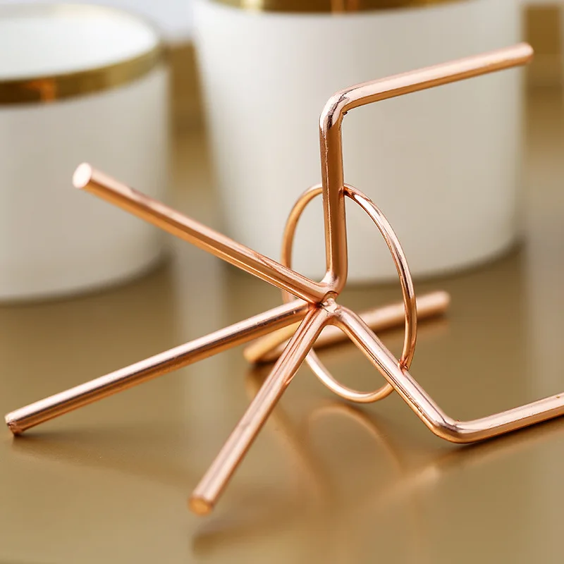 3 шт./лот Настольный плантатор Бонсай белый керамический Позолоченный край