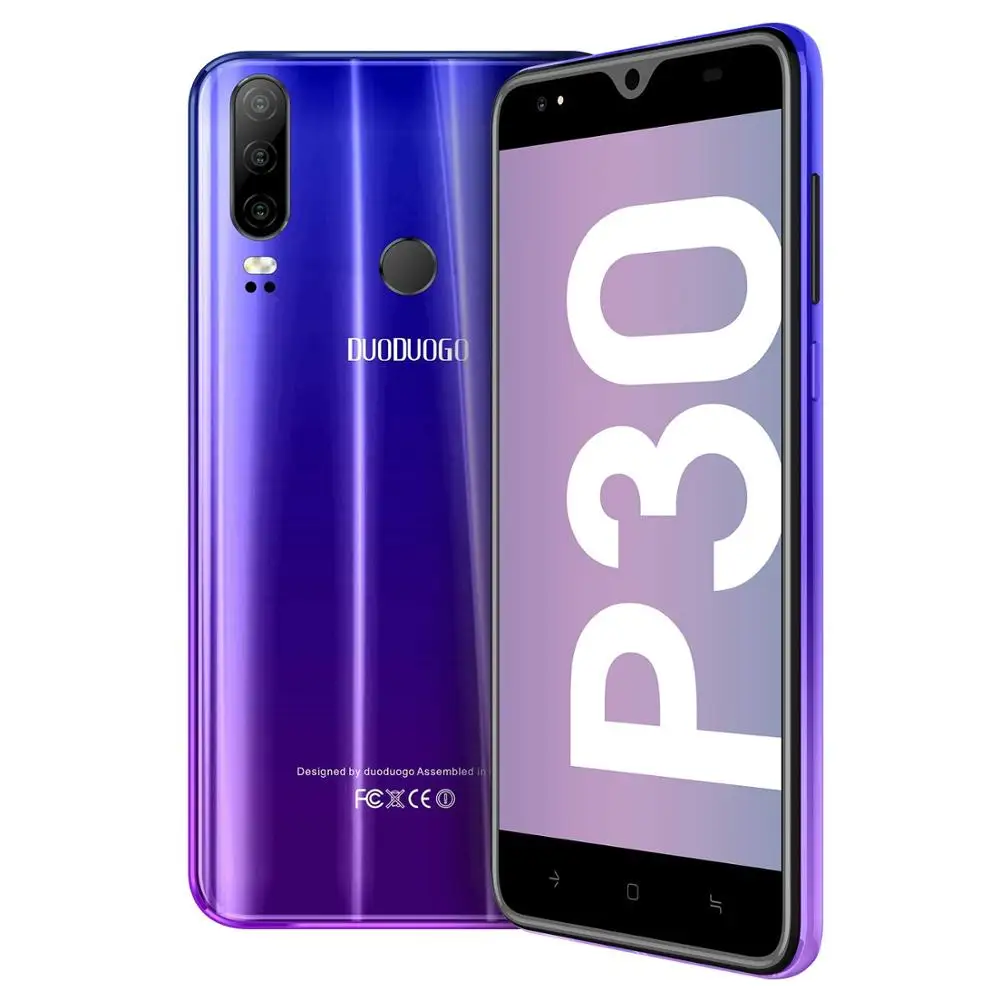 DUODUOGO P30 мобильный телефон Android 9 0 3 ГБ ОЗУ 32 Гб ПЗУ 13MP + 5MP 5 &quotHD ips 4800mAh отпечаток