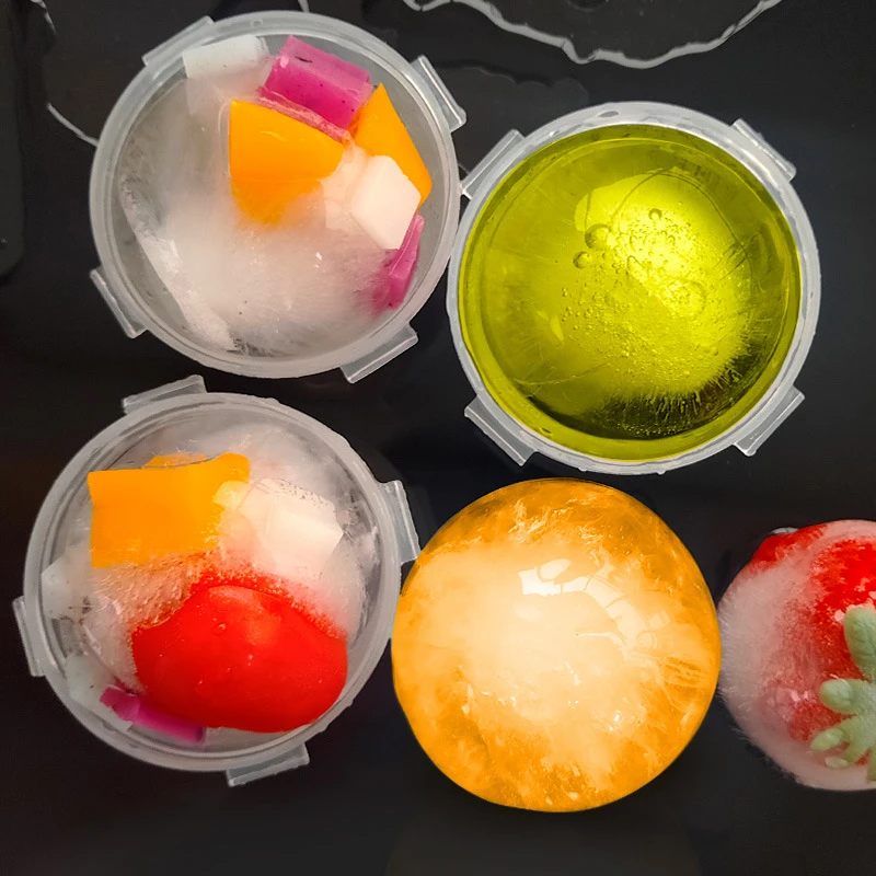 

New 5CM Round Ball Ice Cube Mold DIY Ice Cream Maker Plastic Ice Mould Whiskey Ice Tray for Bar Tool Kitchen Gadget Accessories