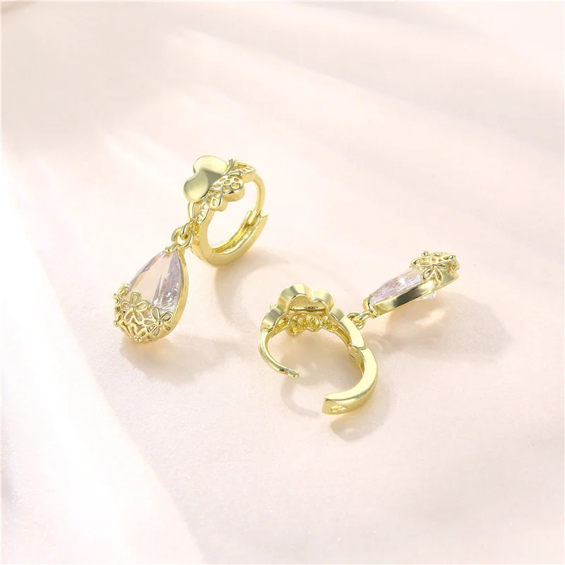 

Drop Women's Zircon Heart Trend Butterfly 2021 Punk Favourite Earrings for Women Girls European Bridal Wedding