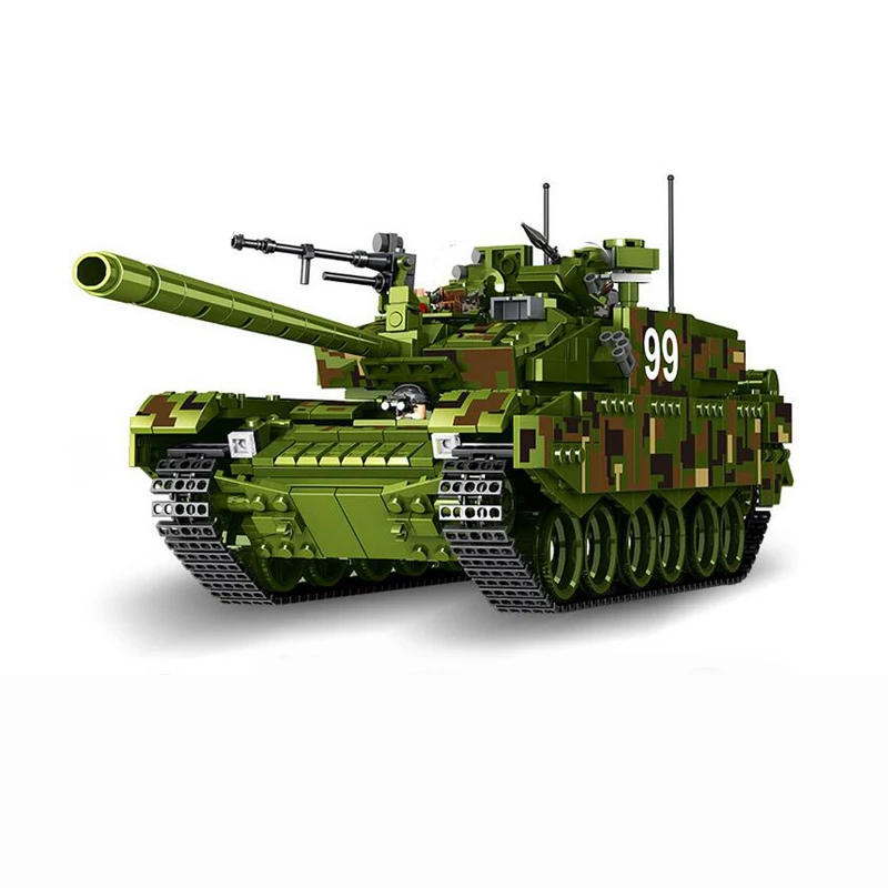 AIBOULL PLS военные строительные блоки 632002 1339 шт. Тип 99 основной боевой танк