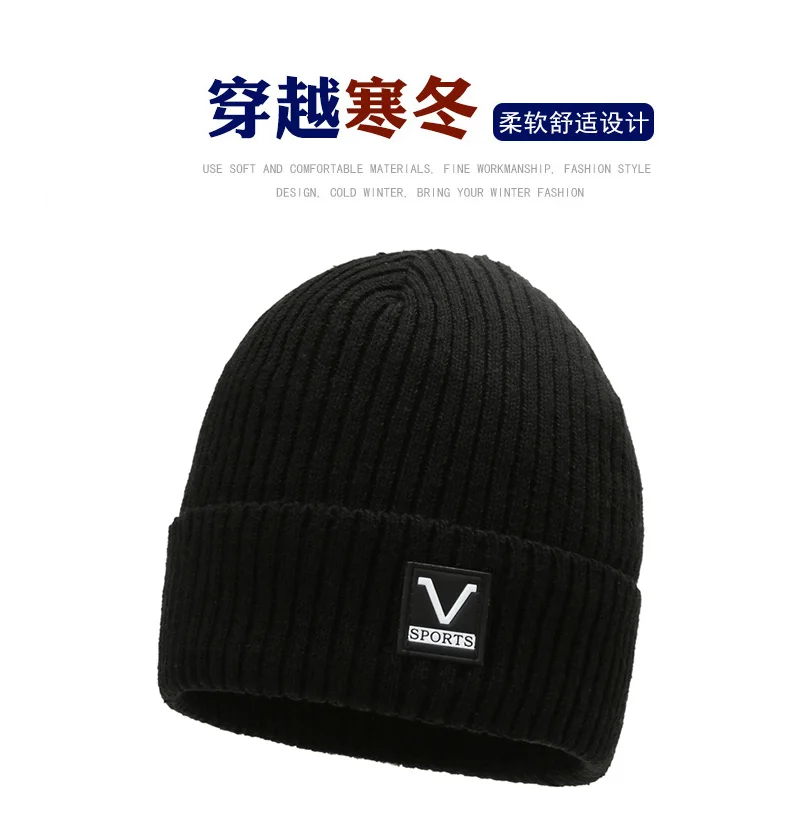

Winter Men Women Fashion Pullover Korean Version Plush Thickened Knitted Warm Hat 2021