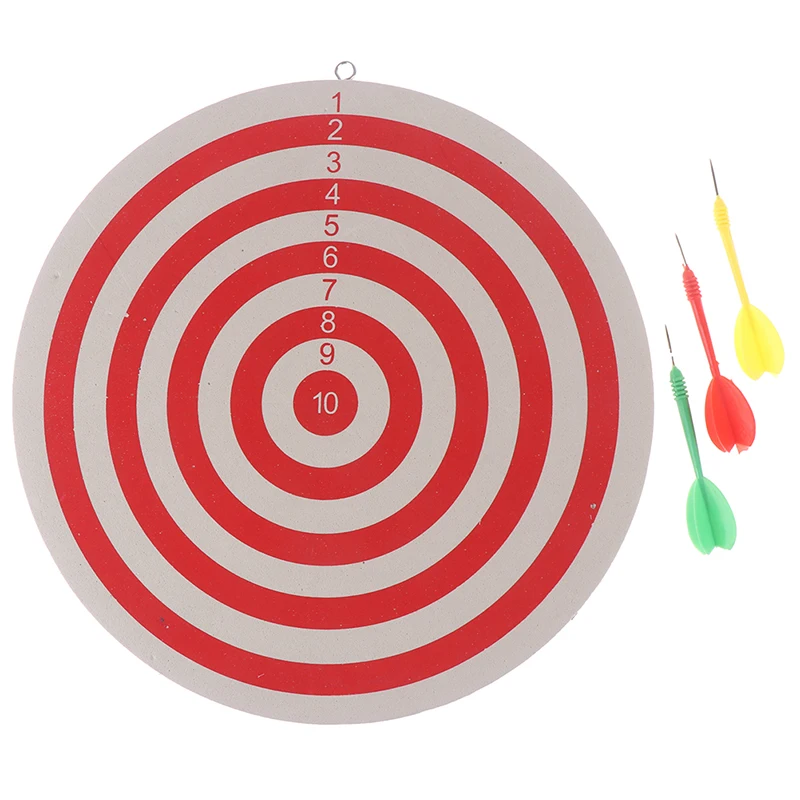 

Diameter 29.5cm Darts Target +3 Darts Wall-mounted Two-sided Dual-use Thick Foam Toy Dart Board Suit