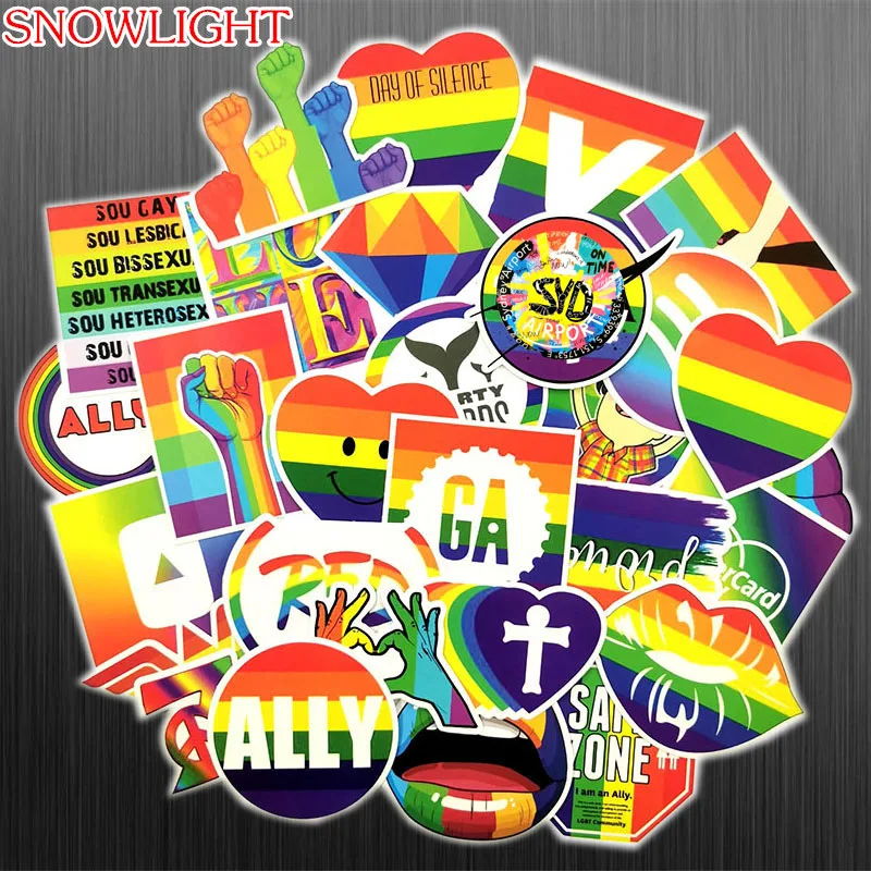 10/50 шт/уп Радуга стиль прилив бренд Ретро Дорожные сумки аниме Стикеры s для