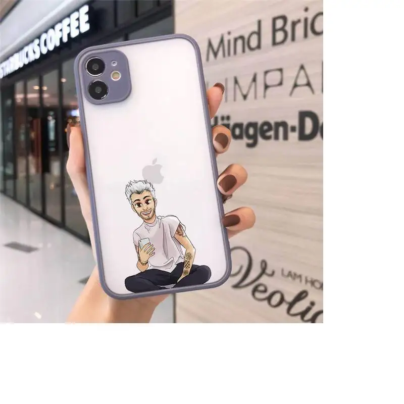 

Zayn malik one direction Phone Cases matte transparent For iphone 7 8 11 12 plus mini x xs xr pro max cover