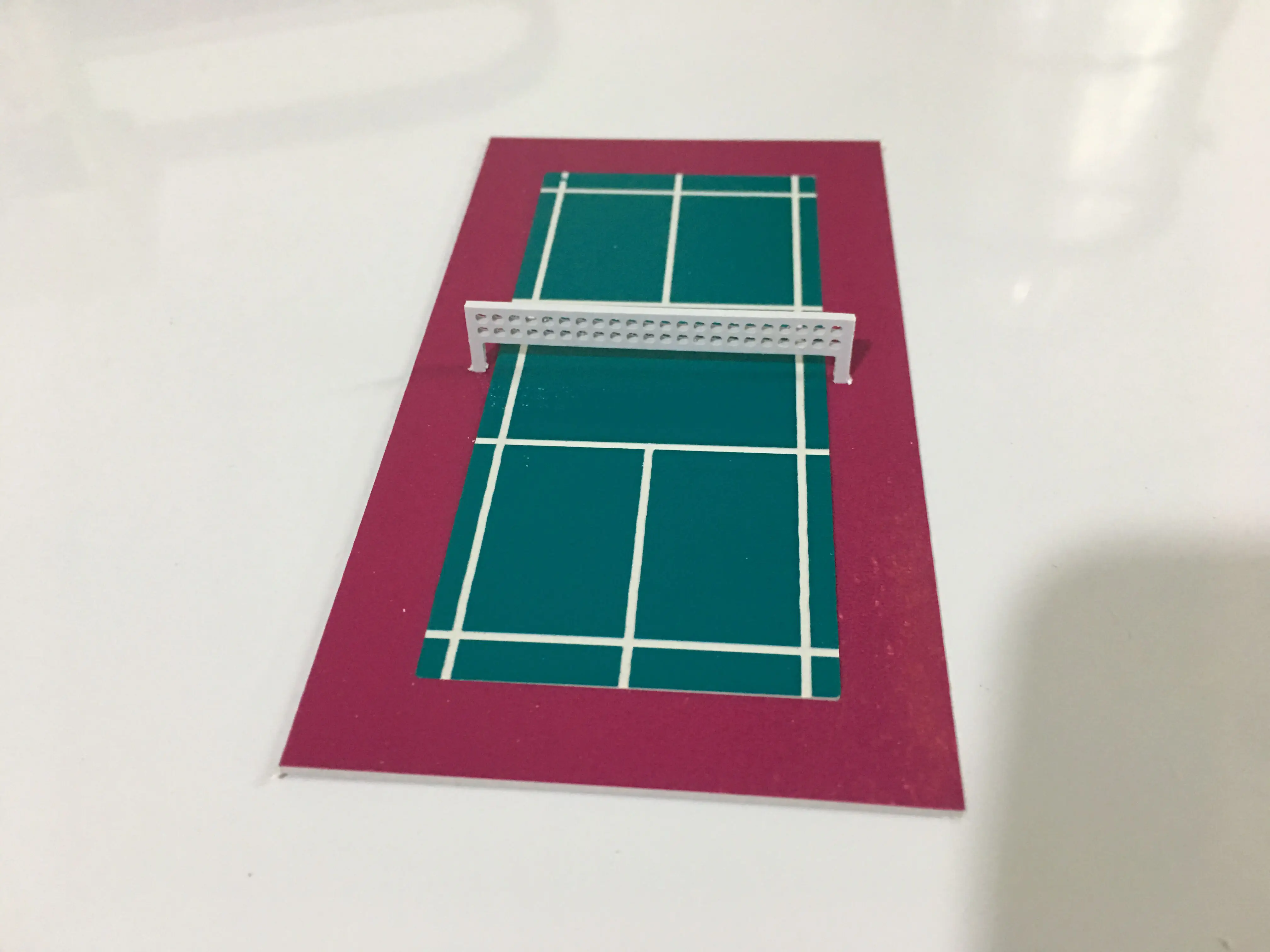 N Scale 1/150 модель бадминтона корт игрушка пластиковый песочный стол для диорама