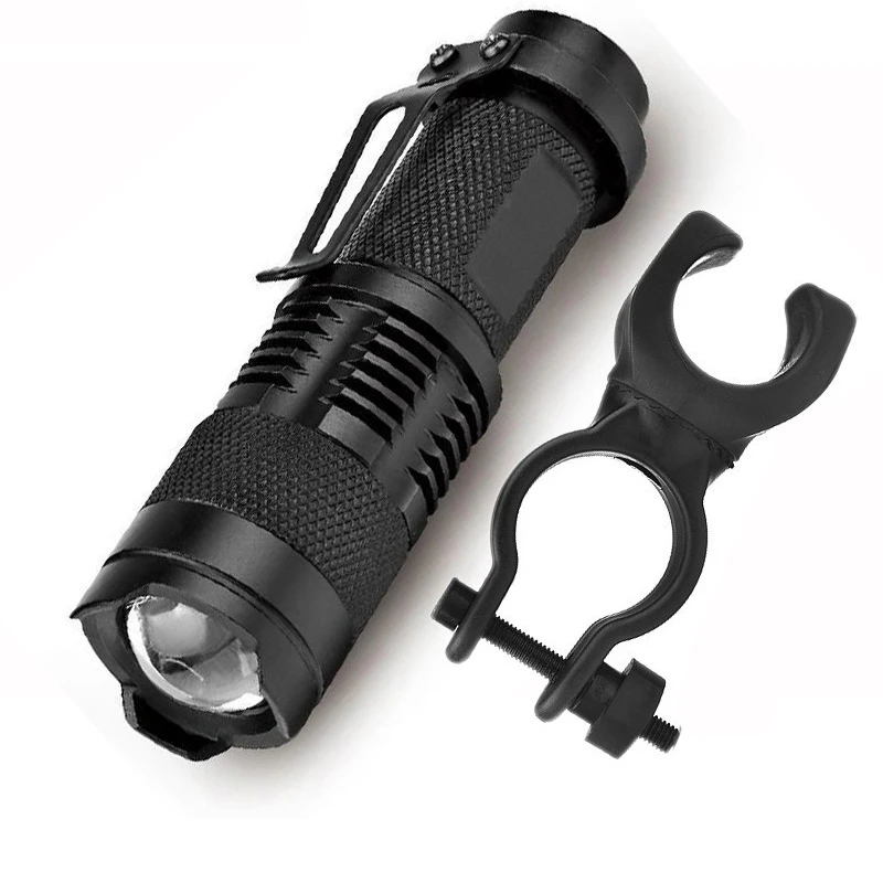 Велосипедный светильник с хвостовым светильником и зажимом портативный мини