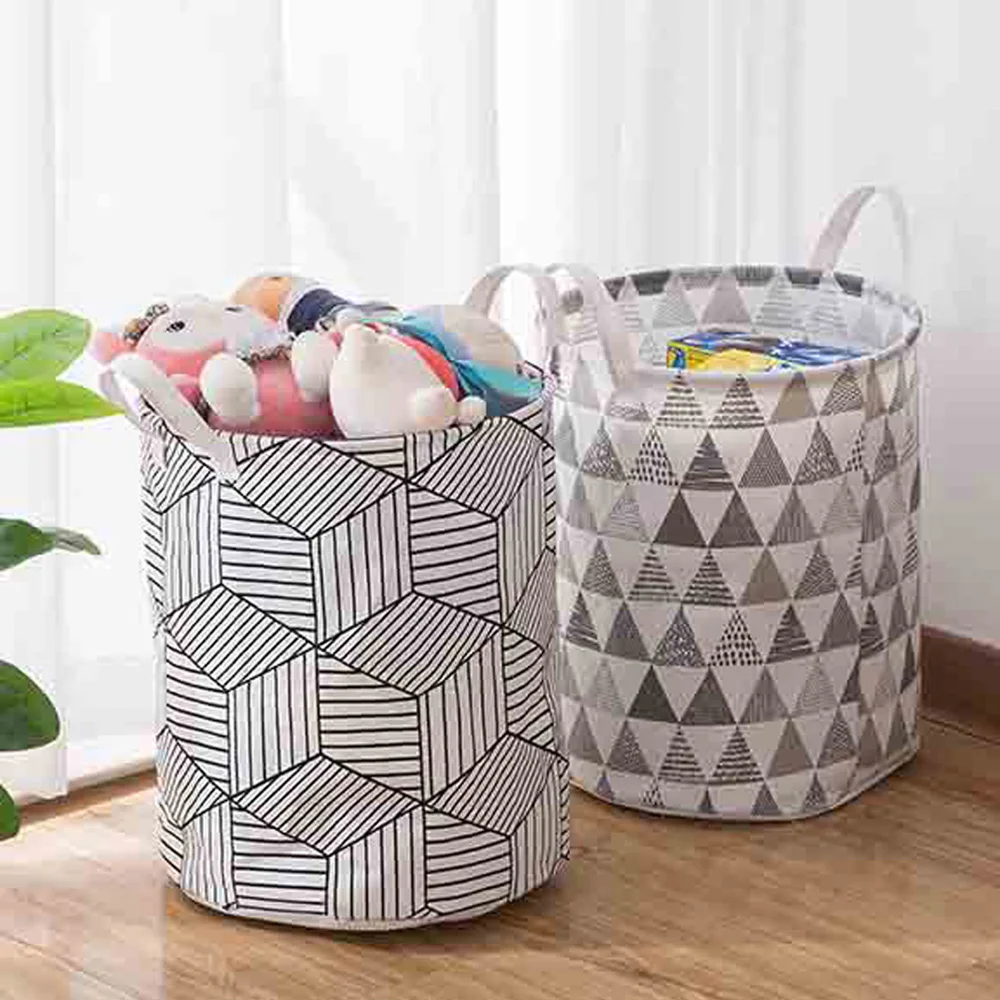Корзина для белья из хлопка водонепроницаемая корзина складная | Дом и сад