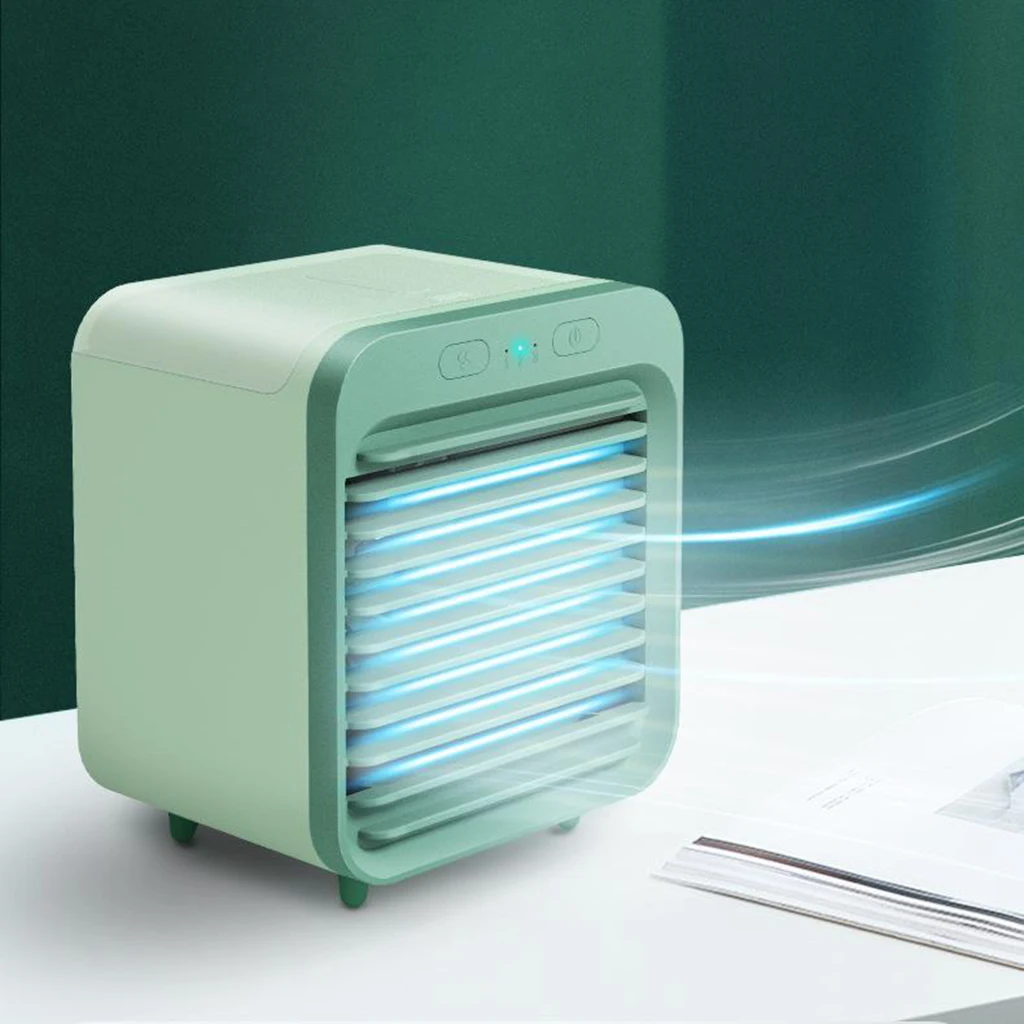 

Mini USB Portable Air Cooler Fan Tabletop Air Conditioner Desktop Air Cooling Fan Humidifier Purifier for Office Bedroom