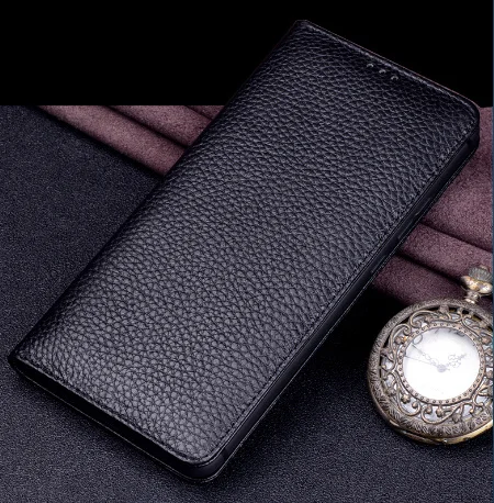 Black 2 Чехол-книжка из натуральной кожи с магнитным держателем для Xiaomi Redmi Note 8 Pro, чехол для телефона s для Redmi Note 8, чехол-подставка - Цвет: Black 2