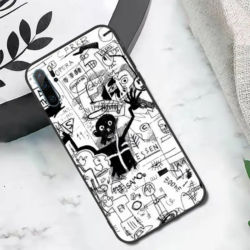

Jean Michel Basquiat American artist Phone Case For Huawei honor Mate P 10 20 30 40 i 9 8 pro x Lite smart 2019 nova 5t