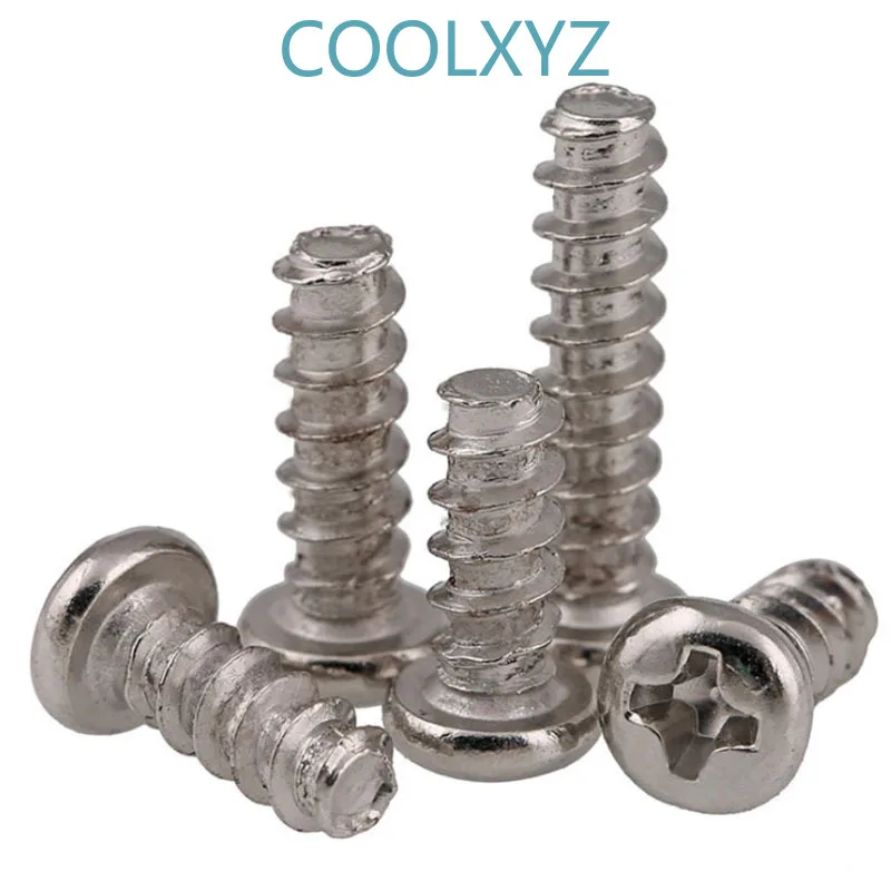 Самонарезающие винты из нержавеющей стали 304 с крестообразной круглой головкой и