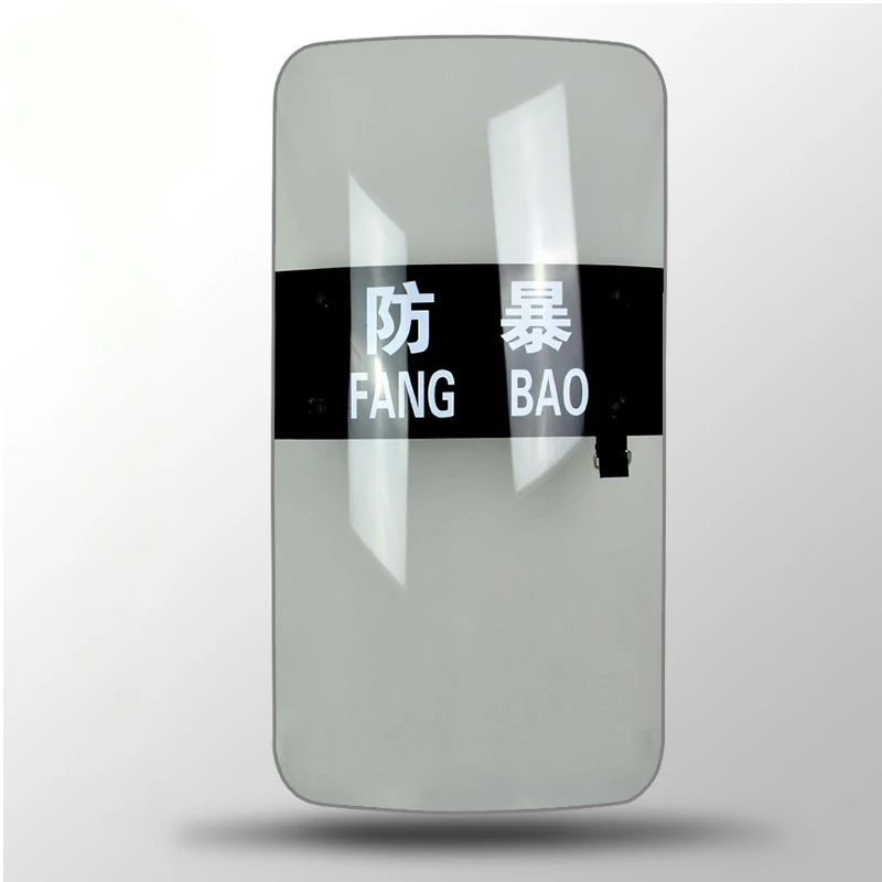 Self-protection Shield Tactical Security Equipment Handheld Transparent PC Explosion-proof Protection |