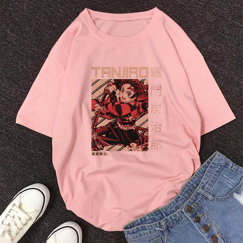 Футболка женская розовая с коротким рукавом мультяшный Графический Топ в