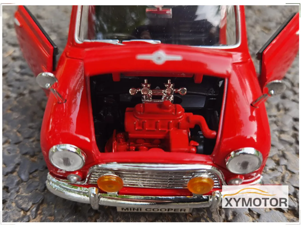 Honghe 1/18 для BMW Mini Cooper металлическая модель Литая автомобиля детские игрушки