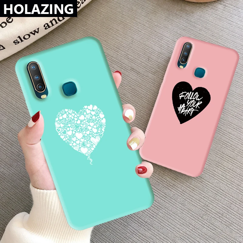 Чехол для VIVO Y15 Y17 Y12 U3X U10 Y19 U3 силиконовый чехол Follow Your Heart красивые Карамельный