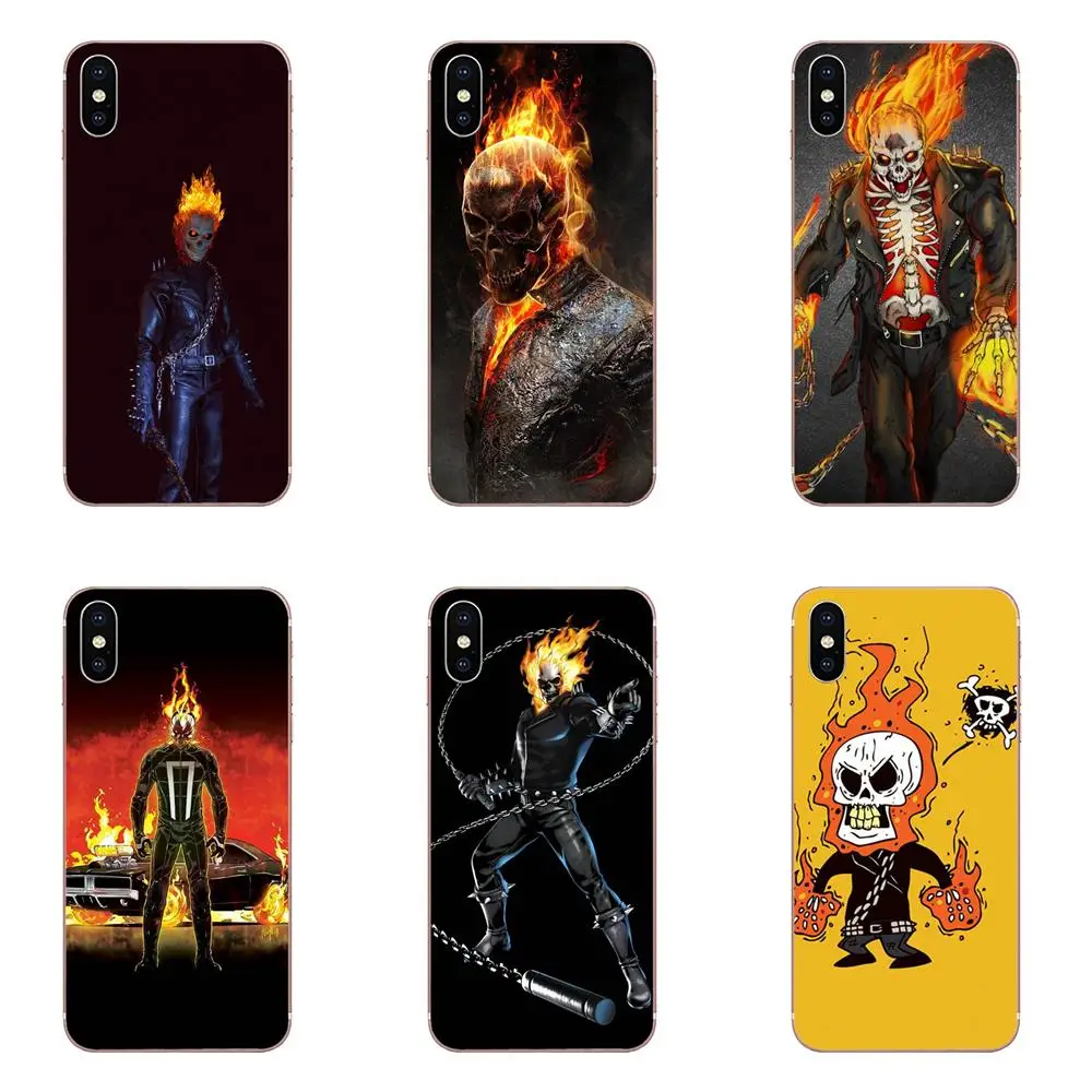 Потрясающие с изображением Призрачного гонщика огненного для Huawei NOVA 2 V20 Y3II Y5 Y5II Y6