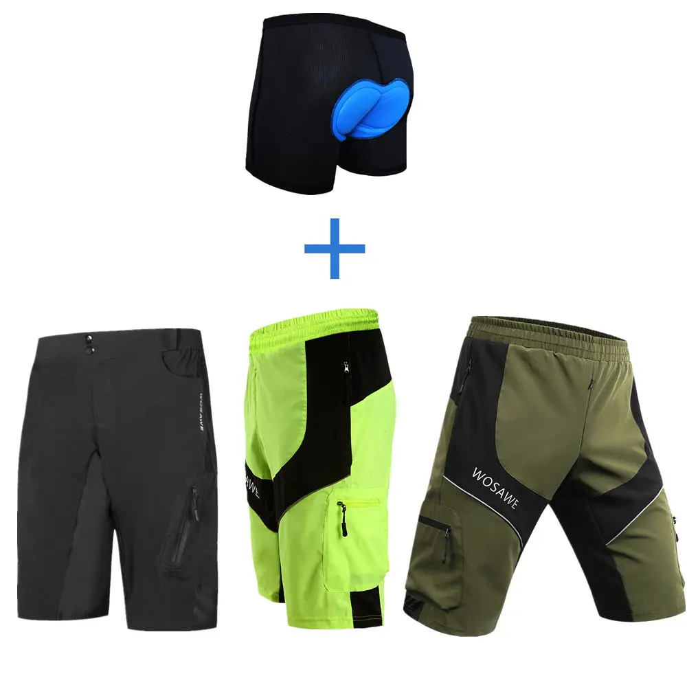 WOSAWE горные велосипедные шорты свободная посадка Спорт на открытом воздухе MTB Для